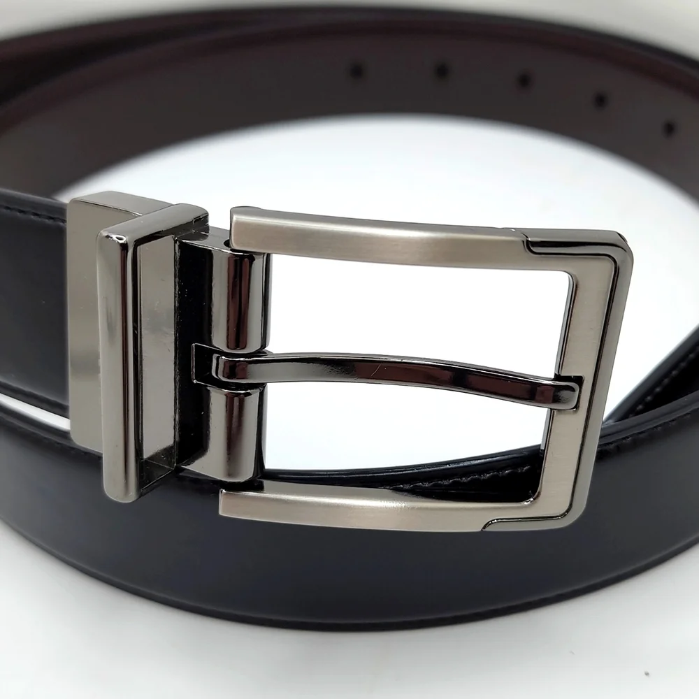 PERRY ELLIS POTFOLIO MEN'S REVERSABLE BELT, BROWN AND BLACK